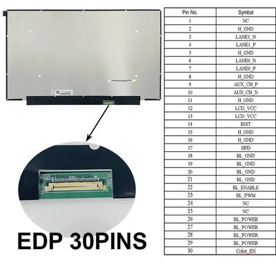Laptop Customizable 15.6 Inch Lcd Screen Tft Module With Edp Interface